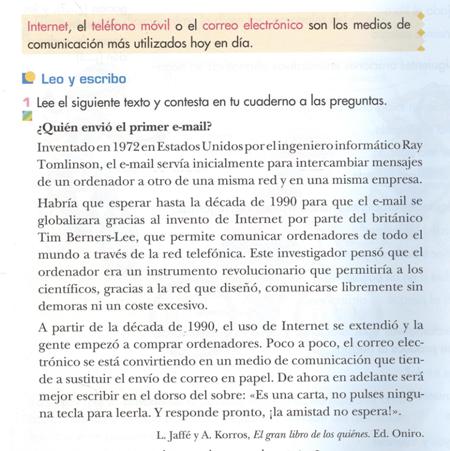 Origen del email. Libro de texto Lengua 3 Primaria Anaya det Ok.jpeg