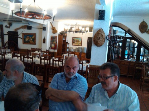 Luis, Alfareva y Luigi en el Mesón