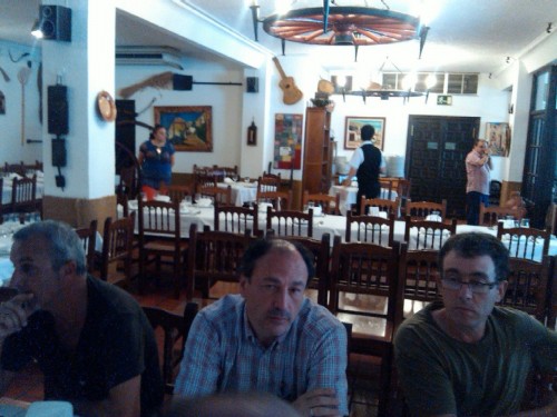 Artipi, Alejov y Bernardino, al fondo Zocato.