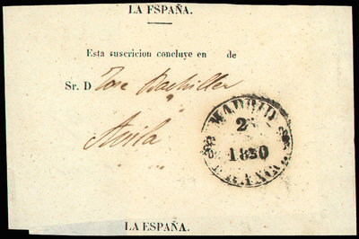 Faja-Madrid 1850