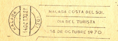 Rodillo de Propaganda. Capítulo II. 0858. Malaga.14.OCT.70.2T.30. MALAGA COSTA DEL SOL-DIA DEL TURISTA-14 DE OCTUBRE 1970.jpg