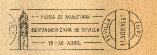 Rodillo de Propaganda. Capítulo II. 1013. Sevilla.11.ABR.70.5T.40. FERIA DE MUESTRAS-IBEROAMERICANA DE SEVILLA-13 - 30 ABRIL.jpg