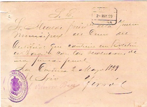 Pliego electoral certificado.