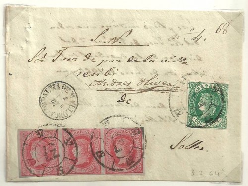 Carta Palma - Sóller (3/02/1864)