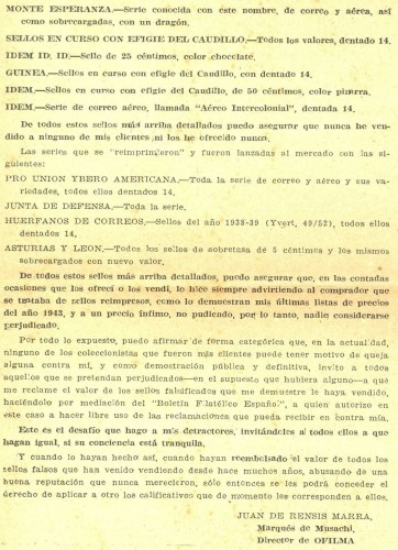 Una manisfestación de la casa OFILMA a sus clientes. 1944-45. Reverso. Texto. Baja.jpg