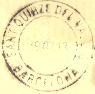 FPO. AF-105. Sant Quirze del Valles. Barcelona. B. 2013-07-39 (debe ser 29 o 30). Detalle 1.jpg