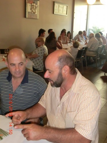 José Luis (Jotaele)  y su amigo Mariano