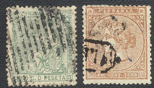 Los pillé por los matasellos