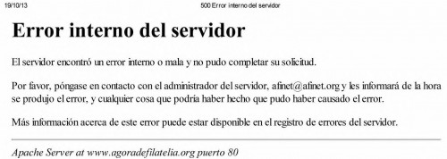 ÁGORA DE FILATELIA. Error 500 Error interno del servidor.jpg