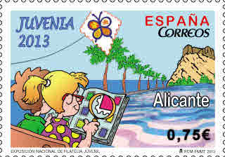 2013-10-09. JUVENIA 2013. B1M0. Imagen. Correos. Baja.jpg