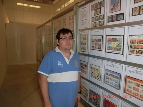 Luchomaxi en la exposición