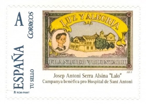 Sello personalizado. Vilanova i la Geltrú. 2013. Josep Antoni Serra. Hospital. Alta.jpg