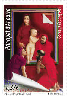 Andorra. 2013-11-04. Navidad. Adorant nem Jesus. B1M0. Imagen. Correos. Baja.jpg