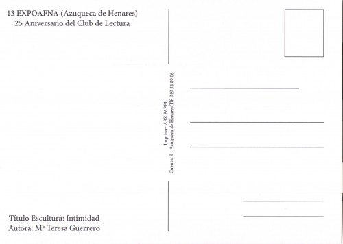 Azuqueca de Henares. 2014. 13.ª Expoafna. Tarjeta reverso.jpg