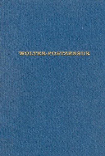 Die Postzensur Band I cubierta.jpg
