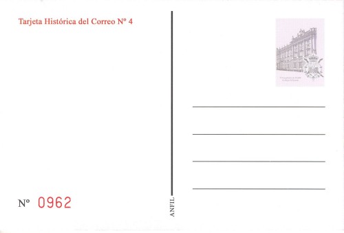 Madrid. 2013. Convención Navidad FILATELIA 2013. Tarjeta histórica del Correos. 4. Reverso. Baja.jpg