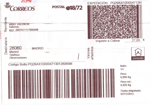 Etiqueta auxiliar. Postal 48-72. Domicilio. Importe a cobrar. 2013-11-07. Baja.jpg