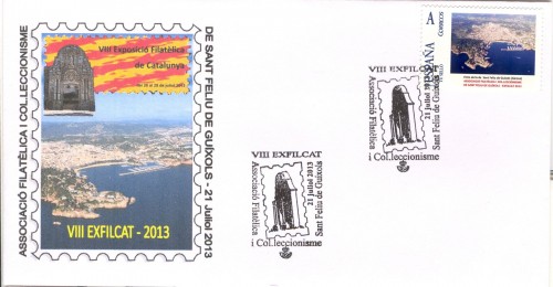 Sant Feliu de Guíxols. 2013. VIII Exficat. Sobre 1. Vista aérea. Baja.jpg