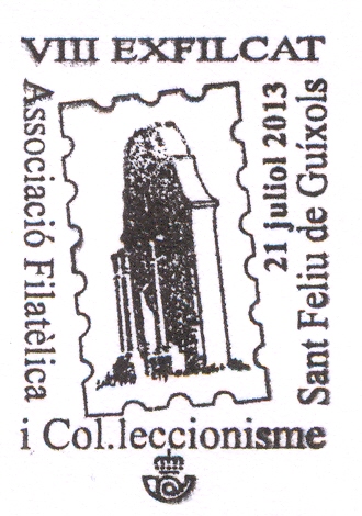 Sant Feliu de Guíxols. 2013. VIII Exficat. Matasellos general.jpg