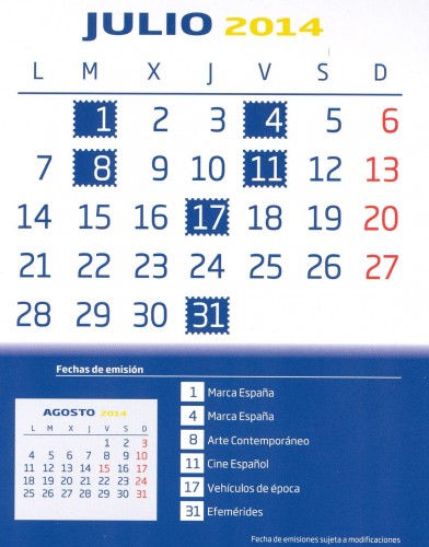Emisiones España. 2014. Calendario 2014-07. Baja.jpg