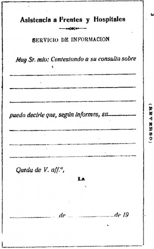 1937-11-19. Franquicia a Frentes y Hospitales. Tarjeta 1. Reverso.jpg