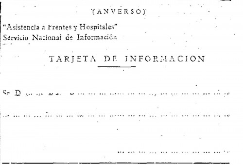 1938-11-10. Frentes y Hospitales. Nuevo modelo de tarjeta postal. Tarjeta 1. Anverso.jpg