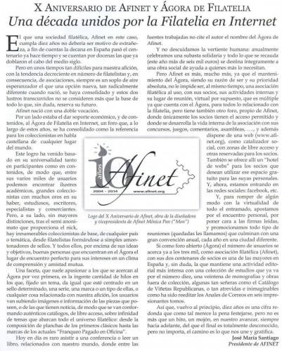 El Eco Filatélico. Número 1226. Febrero 2014. Página 8. Afinet y Ágora. Baja.jpg