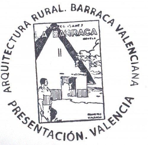 2014-02-06. Arquitectura Rural. Sello Barraca valenciana. Presentación. 06-02-2014. Matasellos. Alta.jpg