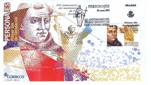 2014-01-20. Fray Junípero Serra. FDC. Alta.jpg