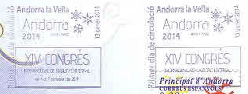 Andorra. 2014-01-13. Efemérides 2014. Viabilitat Hivernal. FDC. Matasellos. Alta.jpg