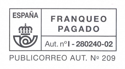 Franqueo Pagado. Tompla Print. I-280240-02. Franqueo Pagado. Publicorreo Aut. nº 209. 2013-12. Cartucho. Alta.jpg