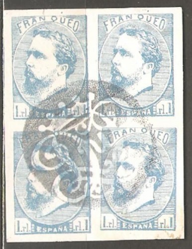 Lot Description<br /><br />Spain  Sc x2 used Bl of 4  fvf  reprints