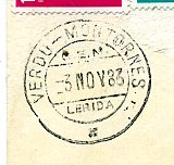 Lleida, VERDÚ - MONTORNÉS DE SEGARRA, -3.NOV.83