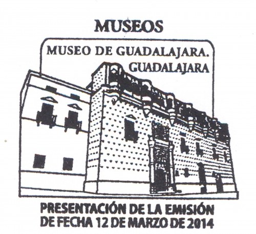 2014-03-12. Museo de Guadalajara. Presentación. 21-03-2014. Matasellos. Alta.jpg