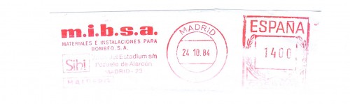 tambien de Madrid, m.i.b.s.a. Materiales e instalaciones para el bombeo s.a.