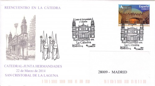 Matasellos conmemorativo. La Laguna. 2014-03-22. Sobre ilustrado. Baja.jpg
