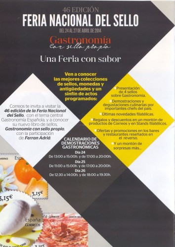 Madrid. 2014. XLVI Feria Nacional del Sello. Folleto Correos. Página 2. Baja.jpg