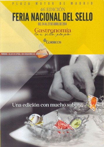 Madrid. 2014. XLVI Feria Nacional del Sello. Folleto Correos. Página 1. Baja.jpg