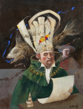 VICENTE ARNAS Madrid, 1949 'El legado' Oleo sobre lienzo 35x27.jpg