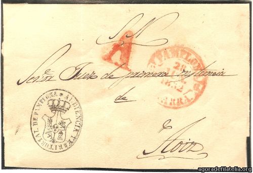Pamplona a Aoiz 1852