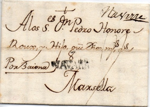 Pamplona a Marsella 1758