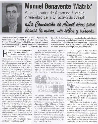 El Eco Filatélico. Número 1230. Junio 2014. Entrevista a MATRIX. Página  52 parcial. Baja.jpg