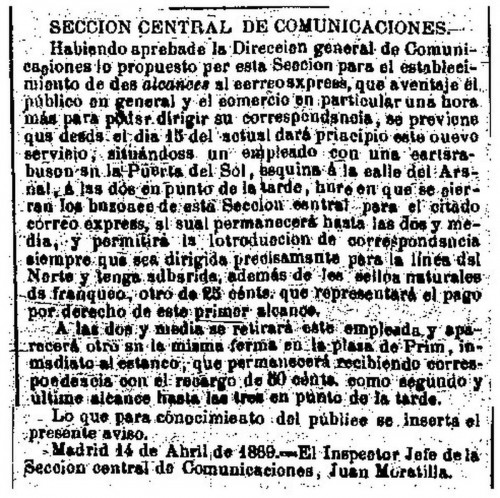 1869-04-15. Correo exprés. Correo de alcance. Detalle. Baja.jpg