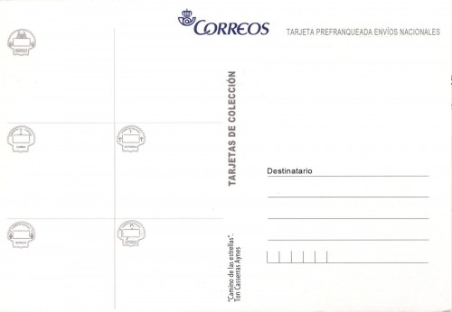 Tarjeta prefranqueda del Camino de Santiago. Reverso. Camino de las Estrellas.jpg