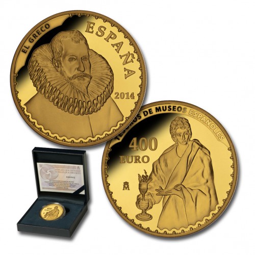MONEDA 400 EUROS ORO ESPAÑA 2014 - CUADROS DEL GRECO