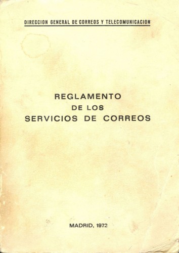 Reglamento de los Servicios de Correos. 1972. Baja.jpg