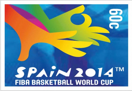 2014-08-30. Tarjeta prefranqueada. Mundial de Baloncesto 2014. Reverso. Boceto. A3R1. Baja.jpg