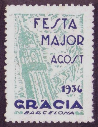 Fiesta Mayor de Gracia, Barcelona, 1936