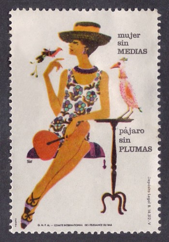 Mujer sin medias, pájaro sin plumas
