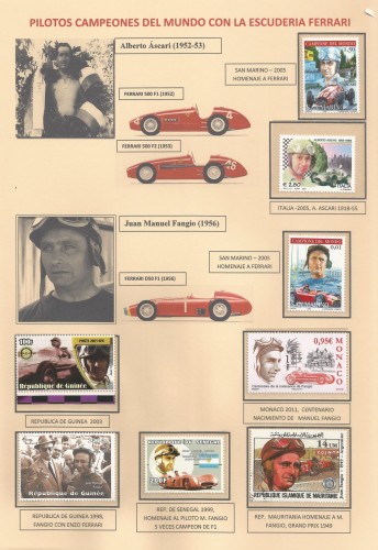 primera página de los pilotos de ferrari campeones del mundo